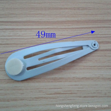 Factory Supply White Color Small Metal Snap Clip with Pad